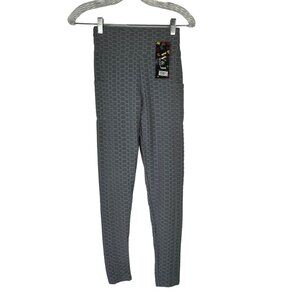 W and J Fashion Textured Leggings Gray Size Small/Medium New